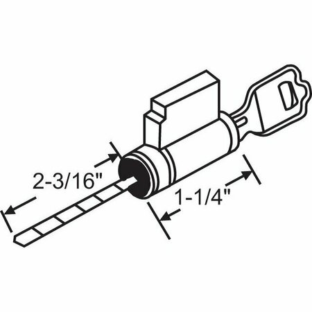 STRYBUC Key Cylinder Lock 16-133